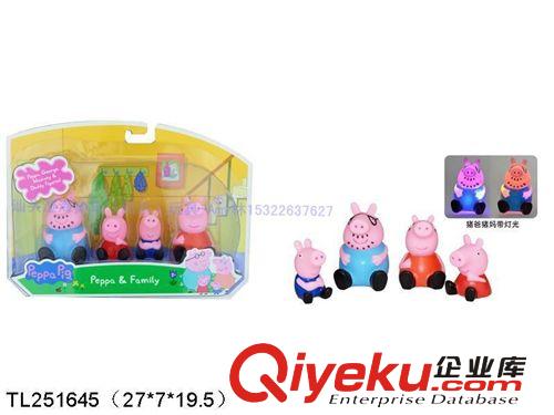 英國原單Peppa Pig喬治佩佩豬爸爸媽媽豬搪膠玩具 粉紅豬小妹玩具