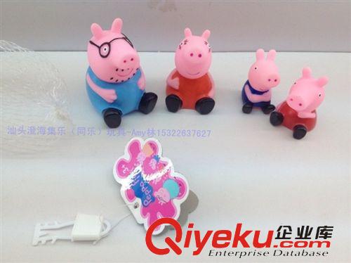 供應(yīng)英國Peppa Pig 粉紅豬小妹 喬治與佩佩豬搪塑玩具公仔