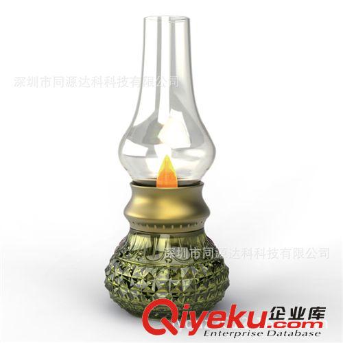 515懷舊吹控臺燈  能用嘴吹滅的燈  led黃色氛圍燈  吹控煤油燈原始圖片2