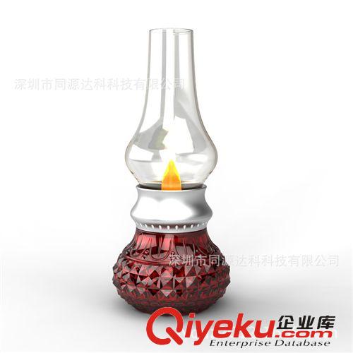 515懷舊吹控臺燈  能用嘴吹滅的燈  led黃色氛圍燈  吹控煤油燈原始圖片3
