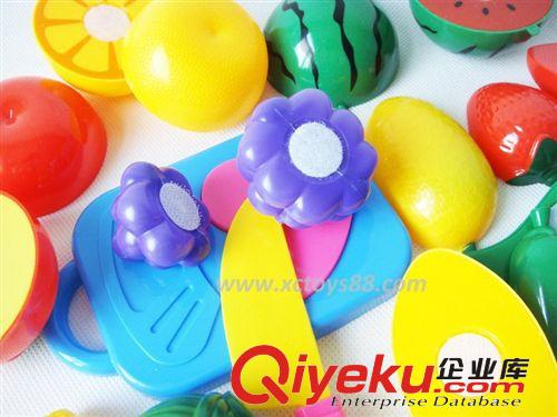 NO.35188  大號10件套蔬菜水果切切看 仿真玩具 可切水果過家家原始圖片2