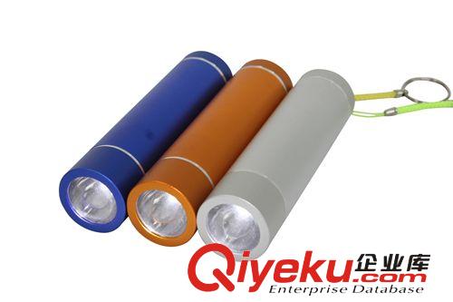 新款強光手電筒鋁殼高容量6000mah MICRO iphone5充電器移動電源原始圖片2