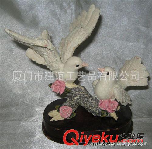 鴿子工藝品   仿真樹脂工藝品   供應各種鳥類工藝品裝飾原始圖片2