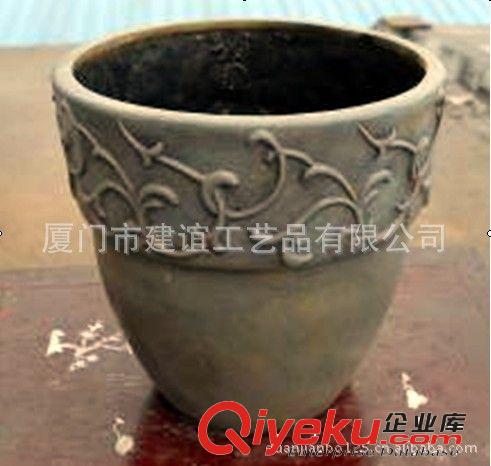 供應(yīng)樹(shù)脂花盆.  花園裝飾樹(shù)脂工藝品(圖)