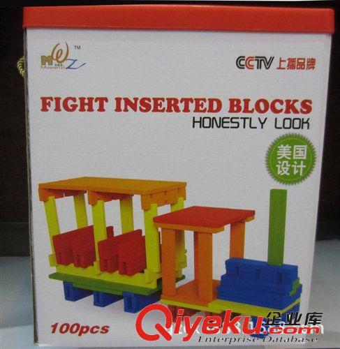 木丸子 木制100片思維空間拼搭積木玩具  益智桶裝積木原始圖片2