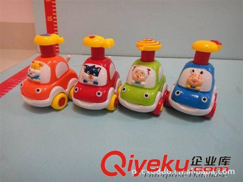 寶麗 森林動物車玩具 8PCS/盒 兒童壓力玩具卡通車