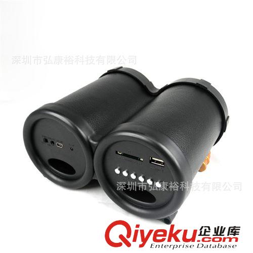 迷你便攜式插卡音箱 塑料望遠鏡音響 USB SD數(shù)碼播放器原始圖片3