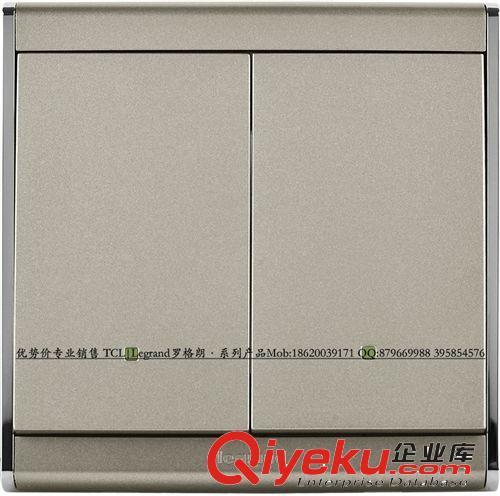 冰價(jià)批發(fā)：TCL-羅格朗 尚韻系列 一位電話插（緞沙金）A9/T01-C2