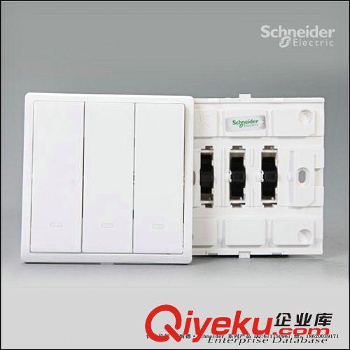 施耐德·豐尚系列 16AX 250V帶熒光指示三聯(lián)雙控開關(guān)E8233L2F原始圖片3