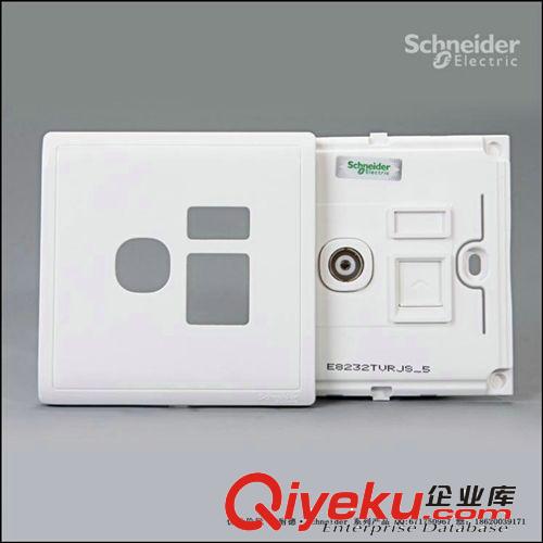 豐尚系列 單聯(lián)寬頻電視＋帶保護門超五類信息插座E8232TVRJS_5原始圖片2