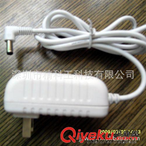 12V/1A白色 電源適配器，充電器