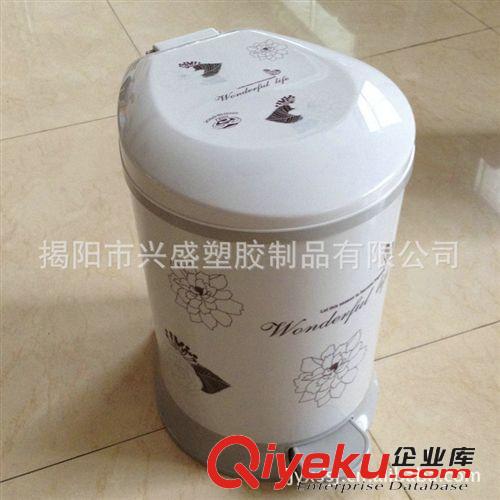 廠家生產(chǎn) 印花家用垃圾桶 腳踏式客房創(chuàng)意垃圾桶批發(fā)