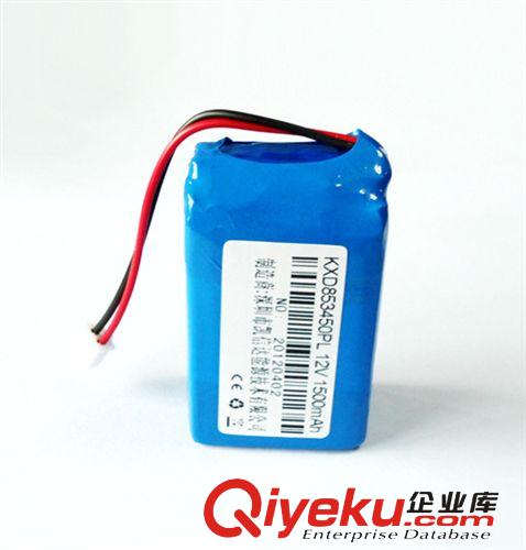 聚合物鋰電池 聚合物鋰電池組 12V1500mAh  配充電器12.6V1A