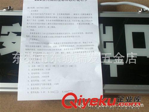 LED插電式標志燈通道疏散指示燈 雙向、安全出口消防指示牌，原始圖片3
