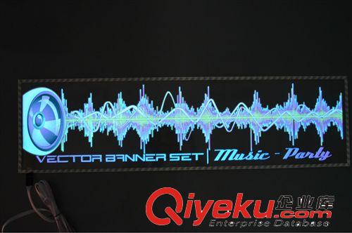 EL冷光片 汽車音樂節奏燈 發光車貼 el車貼 el el廠家