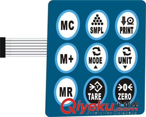 EL冷光片 家電電器控制面板 儀器觸摸開關 薄膜開關原始圖片3