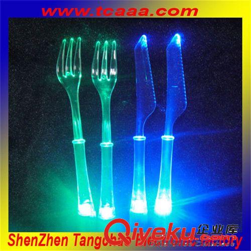 送禮佳品 led發(fā)光刀叉勺 新奇特地攤專用禮品  led發(fā)光攪拌棒