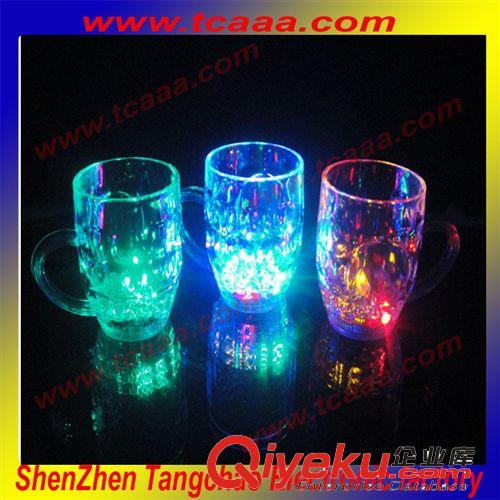 【led發(fā)光杯】 發(fā)光八角冰杯  發(fā)光飲料杯  閃光電子冰杯 啤酒杯