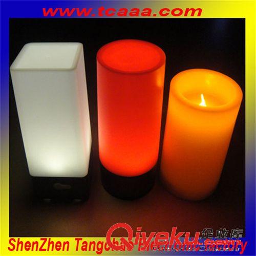 LED發光電子蠟燭 仿真蠟燭 蠟燭燈 七彩蠟燭禮品 塑料閃光蠟燭