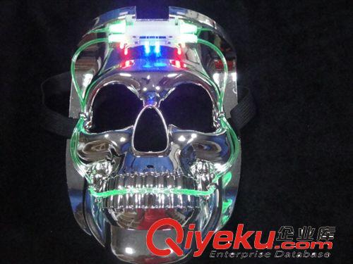 供應(yīng)銷售發(fā)光面具 舞會面具 塑料面具，狂歡面具  led閃光面具原始圖片3