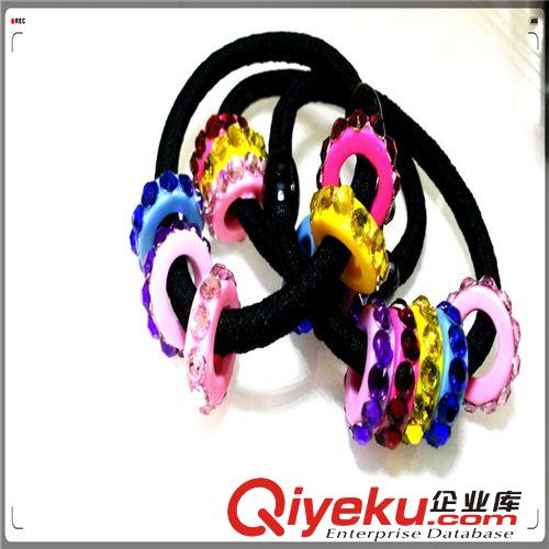 發(fā)飾頭飾批發(fā) 鑲鉆發(fā)圈發(fā)繩 黑色頭花地攤飾品 2元店貨源進原始圖片3