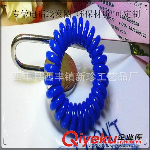 2元店韓版電話線發(fā)圈 地?cái)傦椘焚?zèng)品 批發(fā)黑色皮筋原始圖片3