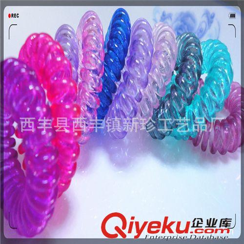 促銷1元店淘寶贈品發(fā)圈 地攤頭飾批發(fā) tj糖果色電話圈發(fā)繩原始圖片2
