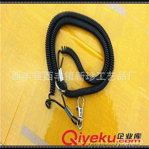 廠家定做漁具防失手繩 PU漁具防失彈簧繩 防失彈簧繩原始圖片2