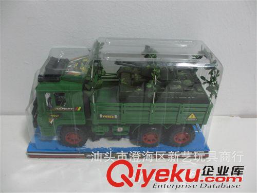 供應 慣性車玩具，慣性軍車載1只坦克 澄海新藝原始圖片2