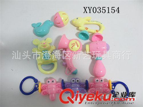 供應嬰兒玩具 早教 益智 6只裝搖鈴 澄海新藝玩具