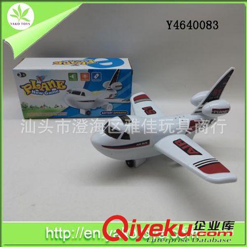 供應(yīng)電動萬向卡通飛機 帶燈光音樂 兒童電動玩具原始圖片2