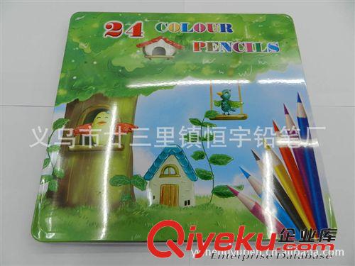 廠家直銷彩色盒裝鉛筆18色，12色，24色