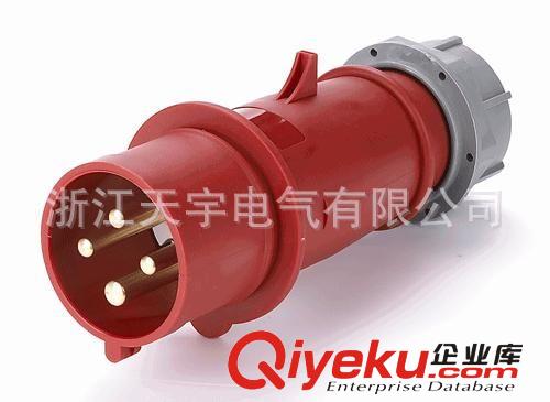 溫州天宇公司供應(yīng)新款法蘭式16A 插頭-IP44-5孔原始圖片2