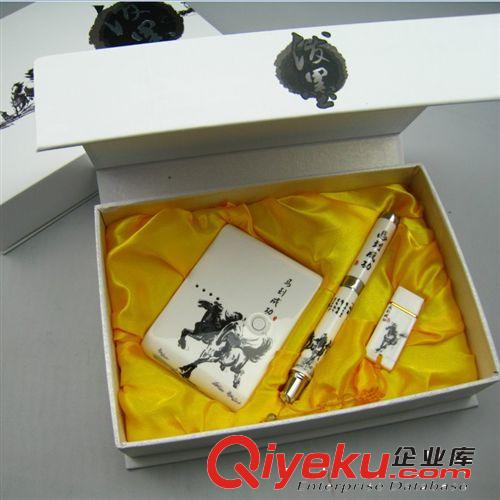 馬年商務(wù)禮品套裝 gd商務(wù)會(huì)議禮品 馬到成功潑墨商務(wù)三件套