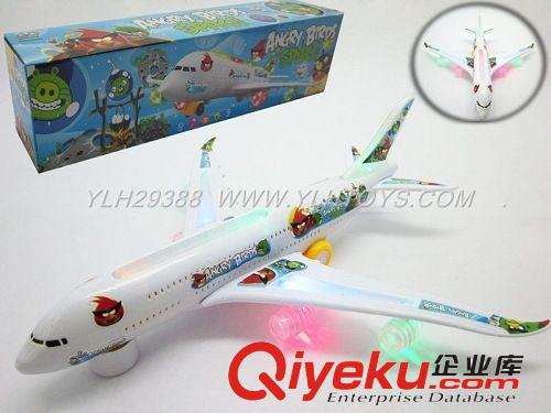 供应电动飞机带灯光音乐  航空飞机 YLH29388 客机模型玩具