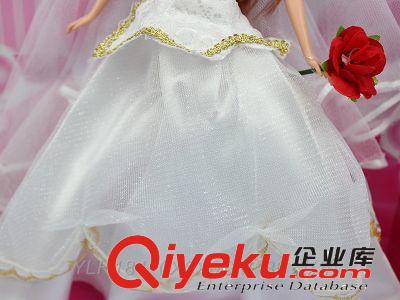 外銷供應(yīng)11寸實身婚紗芭比新娘 YLH184 女孩娃娃玩具原始圖片2