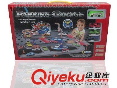 外銷供應(yīng)軌道停車場配1只塑料巴士3只合金車 YLH33695 場景玩具原始圖片2