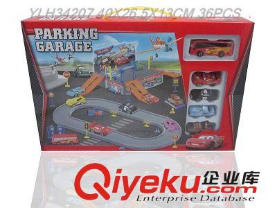 外銷供應(yīng)軌道停車場配1只塑料巴士3只合金車 YLH33695 場景玩具