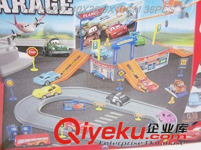 外銷供應(yīng)軌道停車場配5只滑行車仔 YLH34207  過家家場景玩具原始圖片2