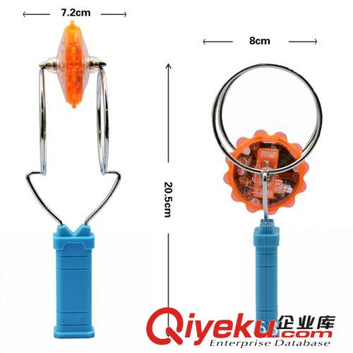 新奇特磁性陀螺 兒童發(fā)光玩具 閃光陀螺批發(fā) YLH38079原始圖片3