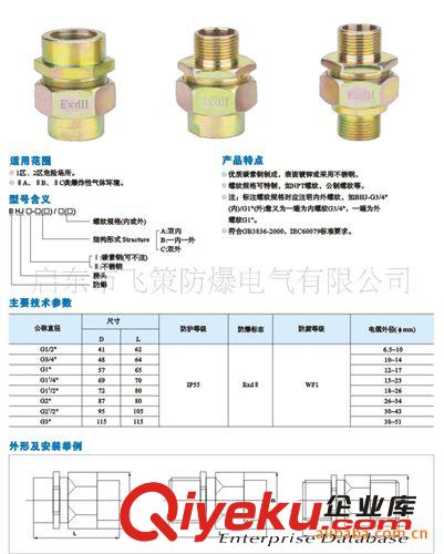 供應(yīng)飛策防爆管接頭/防爆吊燈盒/防爆接線盒