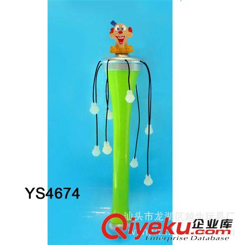 電動轉(zhuǎn)球音樂閃光棒/發(fā)光棒/熒光棒/LED電子棒/地攤熱賣閃光玩具