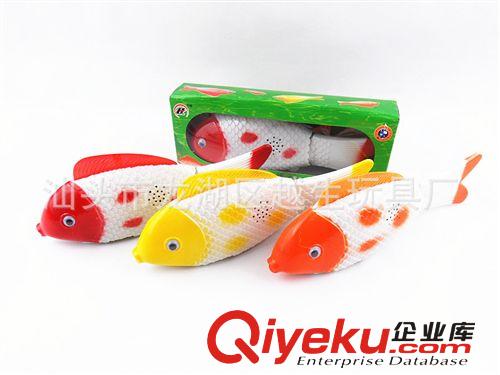 供應盒裝電動魚 會跑會擺尾巴電動魚 帶燈光音樂電動搖擺魚玩具