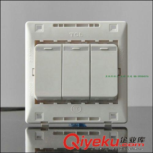 行業(yè)至低價(jià)批發(fā)：TCL K4.0系列 三位單極大板開關(guān)KG33/1/2AL原始圖片2