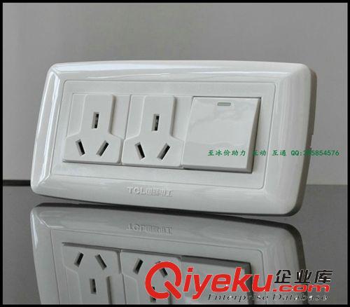 優勢價批:TCL·118型Q系列 中板一開雙極開關功能件-Q014