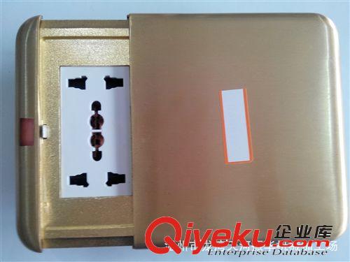 貼牌加工地板插平推/滑蓋式多功能六孔電腦電話地面插座 銅地插原始圖片3