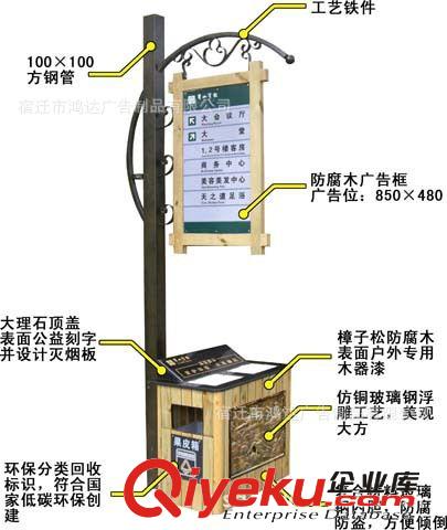 專業供應廠家優質材料太陽能廣告垃圾箱