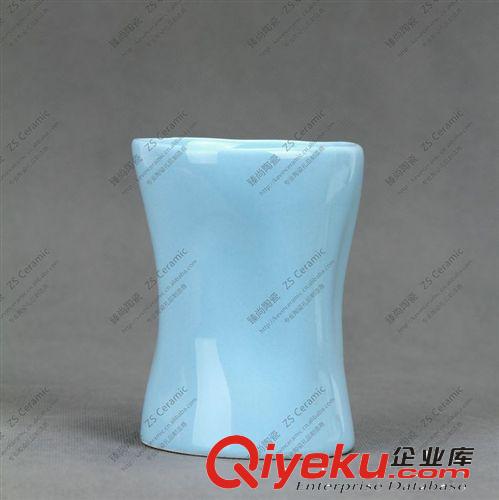 【出口原單 小額批發】陶瓷精品批發 創意皺褶壺杯套裝配實木蓋原始圖片3