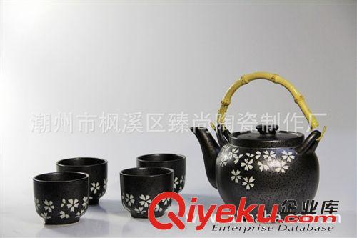 【淘寶熱銷】創(chuàng)意陶瓷禮品批發(fā) 日式櫻花茶具套裝 茶壺配4茶杯