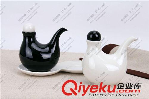 【廠家直銷】創意廚房用品 黑白簡約味具油壺醬醋瓶 出口原單